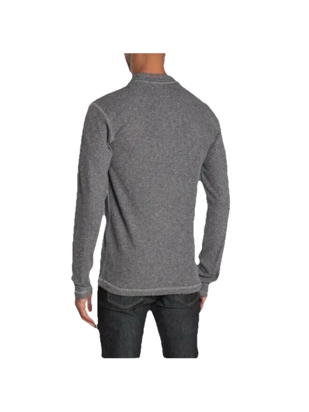 Vintage 1946 Drop Needle Quarter Zip Long-sleeved Men Pullover